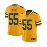 Women's Green Bay Packers #55 Za'Darius Smith Limited Gold Inverted Legend Football Jersey