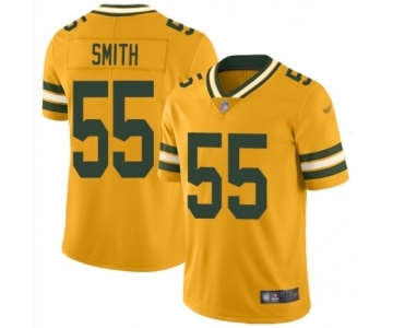 Women's Green Bay Packers #55 Za'Darius Smith Limited Gold Inverted Legend Football Jersey