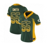 Women's Green Bay Packers #55 Za'Darius Smith Limited Green Rush Drift Fashion Football Jersey