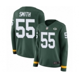 Women's Green Bay Packers #55 Za'Darius Smith Limited Green Therma Long Sleeve Football Jersey