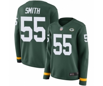 Women's Green Bay Packers #55 Za'Darius Smith Limited Green Therma Long Sleeve Football Jersey