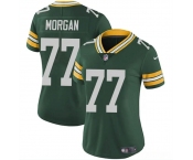 Women's Green Bay Packers #77 Jordan Morgan Green 2024 Draft Vapor Untouchable Limited Football Stitched Jersey