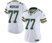 Women's Green Bay Packers #77 Jordan Morgan White 2024 Draft Vapor Untouchable Limited Football Stitched Jersey