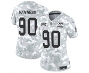 Women's Green Bay Packers #90 Lukas Van Ness 2024 F.U.S.E Arctic Camo Salute To Service Limited Stitched Football Jersey