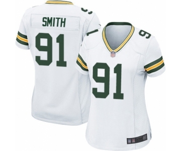 Women's Green Bay Packers #91 Preston Smith Game White Football Jersey