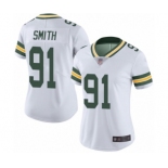 Women's Green Bay Packers #91 Preston Smith White Vapor Untouchable Limited Player Football Jersey