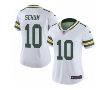 Women's Nike Green Bay Packers #10 Jacob Schum Limited White Rush NFL Jersey