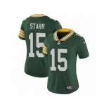 Women's Nike Green Bay Packers #15 Bart Starr Vapor Untouchable Limited Green Team Color NFL Jersey