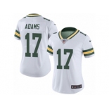 Women's Nike Green Bay Packers #17 Davante Adams Limited White Rush NFL Jersey