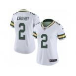 Women's Nike Green Bay Packers #2 Mason Crosby Limited White Rush NFL Jersey