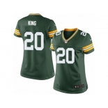 Women's Nike Green Bay Packers #20 Kevin King Limited Green Team Color NFL Jersey