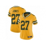 Women's Nike Green Bay Packers #27 Josh Jones Limited Gold Rush NFL Jersey