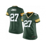 Women's Nike Green Bay Packers #27 Josh Jones Limited Green Team Color NFL Jersey