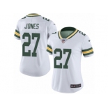 Women's Nike Green Bay Packers #27 Josh Jones Limited White Rush NFL Jersey