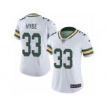 Women's Nike Green Bay Packers #33 Micah Hyde Limited White Rush NFL Jersey