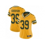 Women's Nike Green Bay Packers #39 Demetri Goodson Limited Gold Rush NFL Jersey