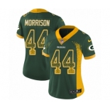 Women's Nike Green Bay Packers #44 Antonio Morrison Limited Green Rush Drift Fashion NFL Jersey