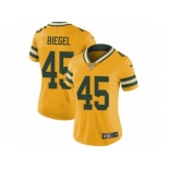 Women's Nike Green Bay Packers #45 Vince Biegel Limited Gold Rush NFL Jersey