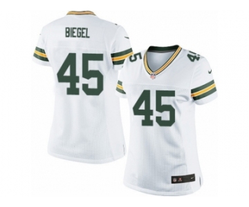 Women's Nike Green Bay Packers #45 Vince Biegel Limited White NFL Jersey