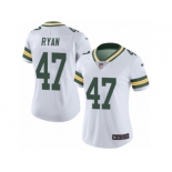 Women's Nike Green Bay Packers #47 Jake Ryan Limited White Rush NFL Jersey