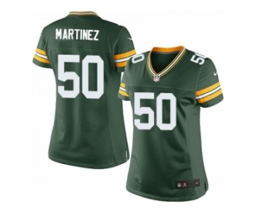 Women's Nike Green Bay Packers #50 Blake Martinez Limited Green Team Color NFL Jersey