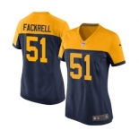 Women's Nike Green Bay Packers #51 Kyler Fackrell Game Navy Blue Alternate NFL Jersey