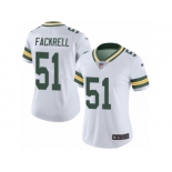 Women's Nike Green Bay Packers #51 Kyler Fackrell Limited White Rush NFL Jersey