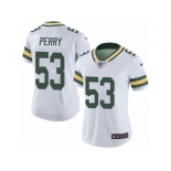 Women's Nike Green Bay Packers #53 Nick Perry Limited White Rush NFL Jersey