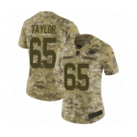 Women's Nike Green Bay Packers #65 Lane Taylor Limited Camo 2018 Salute to Service NFL Jersey