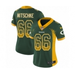 Women's Nike Green Bay Packers #66 Ray Nitschke Limited Green Rush Drift Fashion NFL Jersey