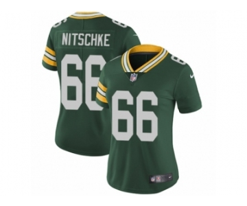 Women's Nike Green Bay Packers #66 Ray Nitschke Vapor Untouchable Limited Green Team Color NFL Jersey