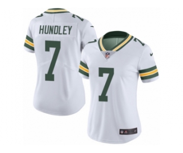 Women's Nike Green Bay Packers #7 Brett Hundley Limited White Rush NFL Jersey