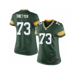 Women's Nike Green Bay Packers #73 JC Tretter Limited Green Team Color NFL Jersey