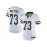 Women's Nike Green Bay Packers #73 JC Tretter Limited White Rush NFL Jersey