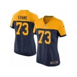 Women's Nike Green Bay Packers #73 Jahri Evans Limited Navy Blue Alternate NFL Jersey