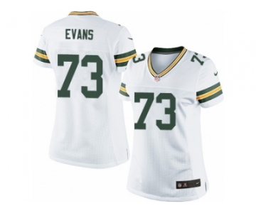 Women's Nike Green Bay Packers #73 Jahri Evans Limited White NFL Jersey