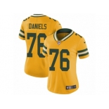 Women's Nike Green Bay Packers #76 Mike Daniels Limited Gold Rush NFL Jersey