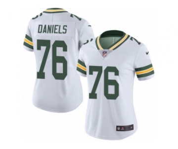 Women's Nike Green Bay Packers #76 Mike Daniels Limited White Rush NFL Jersey