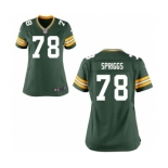 Women's Nike Green Bay Packers #78 Jason Spriggs Green Team Color NFL Jersey