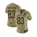 Women's Nike Green Bay Packers #83 Marquez Valdes-Scantling Limited Camo 2018 Salute to Service NFL Jersey