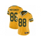 Women's Nike Green Bay Packers #88 Ty Montgomery Limited Gold Rush NFL Jersey