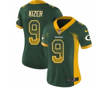 Women's Nike Green Bay Packers #9 DeShone Kizer Limited Green Rush Drift Fashion NFL Jersey