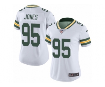 Women's Nike Green Bay Packers #95 Datone Jones Limited White Rush NFL Jersey