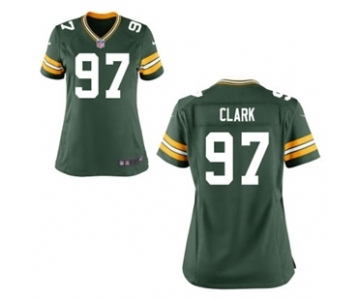 Women's Nike Green Bay Packers #97 Kenny Clark Green Team Color NFL Jersey