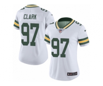 Women's Nike Green Bay Packers #97 Kenny Clark Limited White Rush NFL Jersey