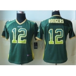 nike women nfl jerseys green bay packers #12 aaron rodgers green[nike drift fashion]