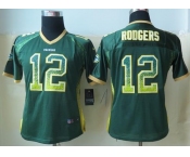 nike women nfl jerseys green bay packers #12 aaron rodgers green[nike drift fashion]