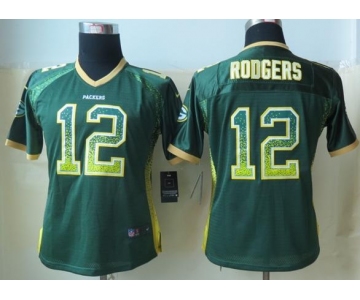 nike women nfl jerseys green bay packers #12 aaron rodgers green[nike drift fashion]