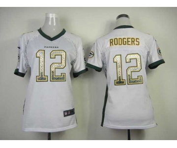 nike women nfl jerseys green bay packers #12 aaron rodgers white[nike drift fashion]