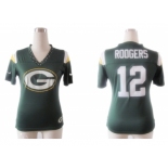 nike women nfl jerseys green bay packers #12 rodger field flirt fashion green[nike 2012]